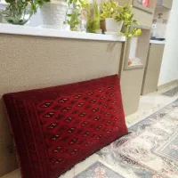 پشتی ترکمن اصل دستبافت مخصوص لم دادن شاهانه