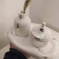 کادویی دکوری هدیه گلدان قندان ست رومیزی|صنایع دستی و سایر لوازم تزئینی|قم, حاج زینل|دیوار