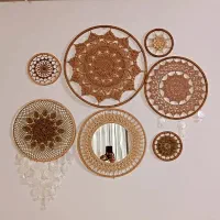 دیوارکوب.ماندالا.قلاببافی