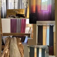 فروش فوری پرده پانچ کتان، مخمل، حریر، ساتن