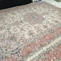 جفت قالی 9 متری دستباف رفیعی کاشان ریزبافت در حد