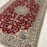 قالیچه ۳متری نایین اصفهان گل ابریشم|فرش|همدان, |دیوار