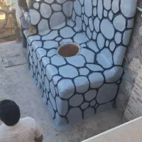 حیاط سازی و باغ سازی آلاچیق سیمانی