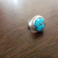 انگشتر فیروزه فاخر وسنگین کار دست استاد ری احمد|جواهرات|زنجان, |دیوار