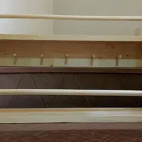 شلف دیواری چوبی|کتابخانه، شلف، قفسههای دیواری|مشهد, شهرک رازی (شهرک غرب)|دیوار