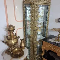 ساعت و بوفه برنز اصل با فاکتور|بوفه، ویترین، کنسول|سلماس, |دیوار