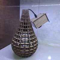 لوستر چوبی سالم مناسب اتاق خواب و آشپزخانه