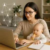 همکارخانم باانگیزه برای کار آنلاین درمنزل