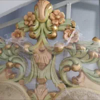سرویس خواب دو نفره فرانسه تمام چوب|تخت و سرویس خواب|تهران, حر|دیوار