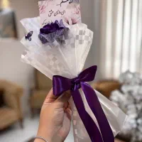 سینی حنا دسته گل شاباش گل ربانی ارسال رایگان