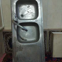 هود خانگی و سینک دولگنه قدیمی سالم با شیر|هود|شهریار, شهریار|دیوار