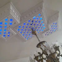 سفیدکاری گچ بری طرحی کناف