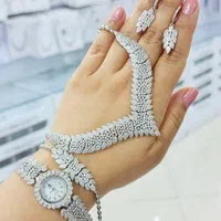 سرویس نقره دستبند نقره گوشواره نقره