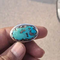 انگشتر نقره عیار بالا فیروزه نیشابور