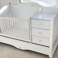 تخت کودک و نوجوان برند ساحل چوب طرح کبوتر