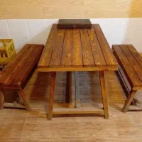 نیمکت چوب روس