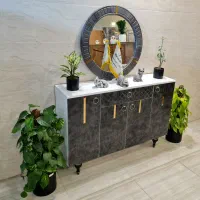 آینه و کنسول مدل رومی آیینه کنسول (قهوه ای گرونتر)|بوفه، ویترین، کنسول|مشهد, خواجه ربیع|دیوار