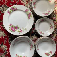 ست ظروف گل سرخ + سوپ خوری
