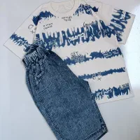 تیشرت شلوارک جین