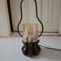 چراغ آباژور زنگاری قدیمی