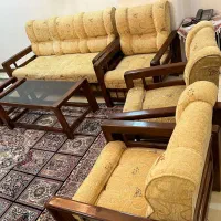 مبلمان راحتی هفت نفره با میز و عسلی