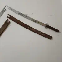 دو عدد دکوری دیوارکوب ذلفقار حکاکی شده قدیمی|صنایع دستی و سایر لوازم تزئینی|زاهدان, |دیوار