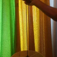 لوستر مکرومه دست ساز کاملا نو|لوستر و چراغ آویز|اندیشه, اندیشه فاز ۴|دیوار