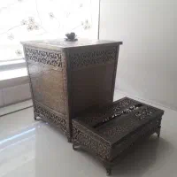 سطل و دستمال و میوه خوری و شکلات خوری