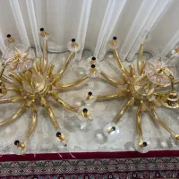 لوستر آب طلا|لوستر و چراغ آویز|یزد, |دیوار