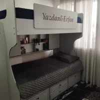 تخت دوطبقه جوان .|تخت و سرویس خواب|تهران, والفجر (افسریه)|دیوار