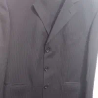 کت وشلوار سرمه ای راه راه تک چاک درحدنو