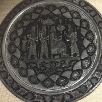 سینی قدیمی اصفهانی قلمکاری میدون نقش جهان