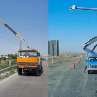 اجاره بالابر نیسان جرثقیل سبد دار بالابر نفر بر|خدمات حمل و نقل|گرمدره, |دیوار