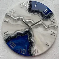 ساخت ساعت دیواری رزینی به همره یادگیری|ساعت دیواری و تزئینی|گنبد کاووس, |دیوار