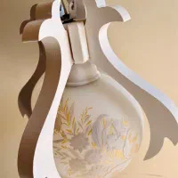 لوستر تک شاخه چوبی|لوستر و چراغ آویز|جم, |دیوار