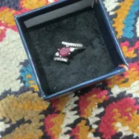 انگشترنو زنانه  نقره نگین یاقوت