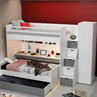 تخت خواب دو طبقه دونفره|تخت و سرویس خواب|اصفهان, باغ فدک|دیوار