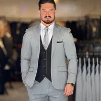 کت‌شلوارطوسی روشن ژیله۲رو(شوک پلاس)