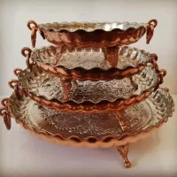 ظروف مس نو یکجابافاکتوربه فروش میرسد|صنایع دستی و سایر لوازم تزئینی|کرمان, |دیوار