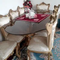 میز ناهارخوری ۸ نفره سلطنتی چوب راش اصل