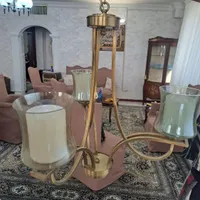 لوستر۳شاخه،فلزی برنز