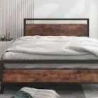 تخت خواب فلزی باکمدچوب فلز