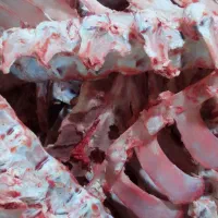 خس استخوان دنده و گردن تازه برای شله