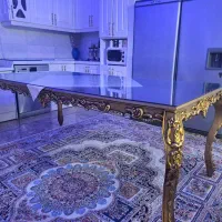 میز وسط غذاخوری ۸نفره درحدنو چوب راش