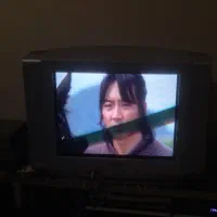 تلویزیون ۲۱اینچ گرگان نقره ای سالم سامسنگ بی کنترل