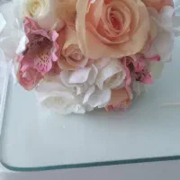 دسته گل عروس کاملا نو و تمیز