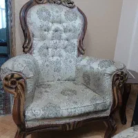 مبلمان ۹نفره و بهمراه میز ناهارخوری ۶نفره چوبی|مبلمان خانگی و میز عسلی|مشهد, شهید آوینی|دیوار