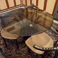 میز ناهار خوری ۳ نفر چوبی کم جا