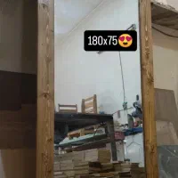 آیینه قدی و رو میزی چوبی|آینه|ری, علایین|دیوار