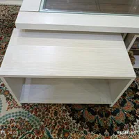 میز جلومبلی سفید همراه با ۴ عدد عسلی|مبلمان خانگی و میز عسلی|کرج, چهارصد دستگاه|دیوار